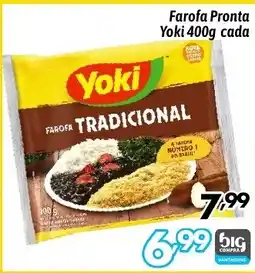 Supermercados Big Compra Farofa Pronta Yoki cada oferta