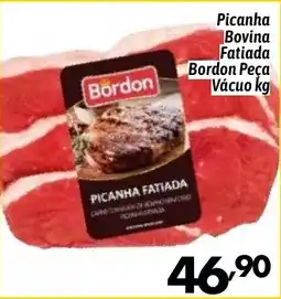 Supermercados Big Compra Picanha Bovina Fatiada Bordon Peça Vácuo oferta