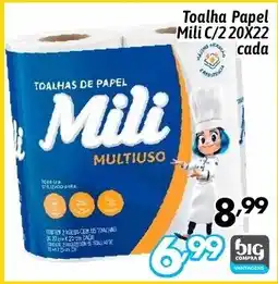 Supermercados Big Compra Toalha Papel Mili C/220x22 cada oferta