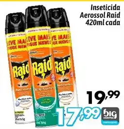 Supermercados Big Compra Inseticida Aerossol Raid cada oferta
