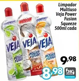 Supermercados Big Compra Limpador Multiuso Veja Power Fusion Squeeze oferta