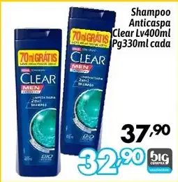 Supermercados Big Compra Shampoo Anticaspa Clear oferta