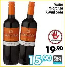 Supermercados Big Compra Vinho Mioranza cada oferta