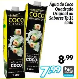 Supermercados Big Compra Água de Coco Quadrado Original ou Sabores Tp cada oferta