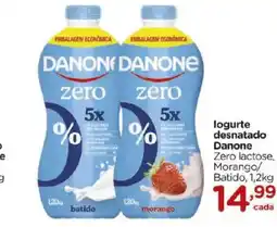 Carrefour logurte desnatado líquido Danone 800g oferta