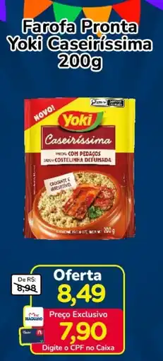 Nagumo Farofa Pronta Yoki Caseiríssima oferta