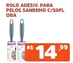 Supermercados Pague Menos Rolo adesiv. para pelos sanremo c/50fl oba oferta