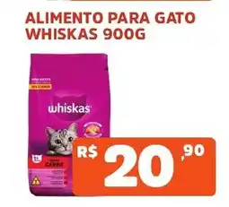 Supermercados Pague Menos Alimento para gato whiskas oferta