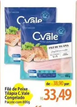 Atacadão Filé de Peixe Tilápia C.Vale Congelado Pacote oferta