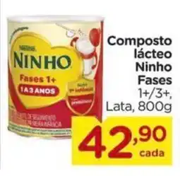 Carrefour Composto lácteo Ninho Fases 1+/ 3+ lata oferta