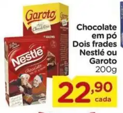Carrefour Chocolate em pó Dois frades Nestlé ou Garoto oferta