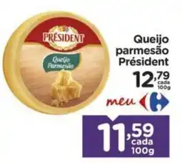 Carrefour Queijo parmesão Président oferta