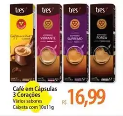 Atacadão Café em Cápsulas 3 Corações oferta