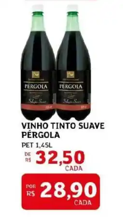 Assaí Atacadista Vinho tinto suave pérgola oferta