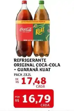 Assaí Atacadista Refrigerante original coca-cola + guaraná kuat oferta