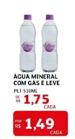 Assaí Atacadista Água mineral com gás é leve oferta