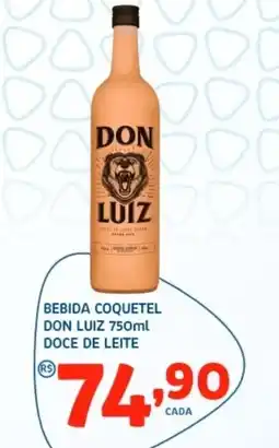 Bergamais Supermercados Bebida coquetel don luiz doce de leite oferta