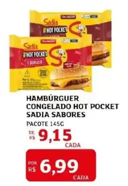 Assaí Atacadista Hamburguer congelado hot pocket sadia sabores pacote oferta