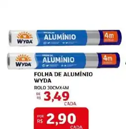 Assaí Atacadista Folha de alumínio wyda rolo 30cmx4m oferta