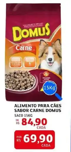 Assaí Atacadista Alimento para caes sabor carne domus saco oferta