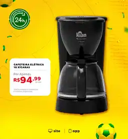 Casa e Vídeo Cafeteira elétrica 18 xícaras oferta