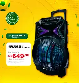Casa e Vídeo Caixa de som amplificada 800w oferta
