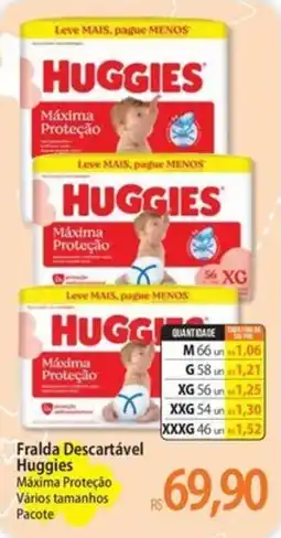 Atacadão Fralda Descartável Huggies oferta