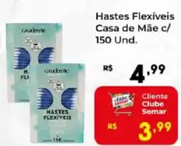 Semar Supermercado Hastes Flexíveis Casa de Mãe oferta