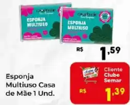 Semar Supermercado Esponja Multiuso Casa de Mãe 1 Und. oferta