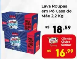 Semar Supermercado Lava Roupas em Pó Casa de Mãe oferta