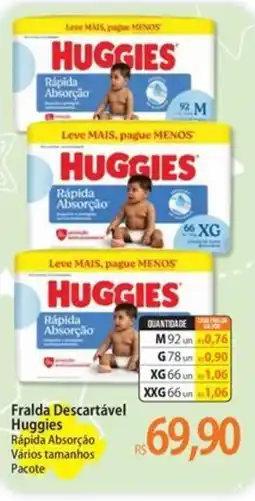 Atacadão Fralda Descartável Huggies oferta