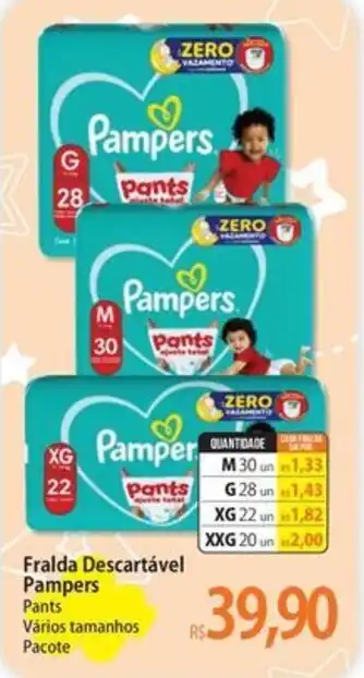 Fralda Descartável Pampers