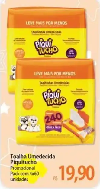 Atacadão Toalha Umedecida Piquitucho oferta