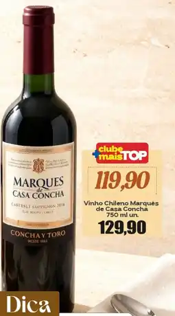 Rede Top Vinho Chileno Marquês de Casa Concha 750 ml un. oferta