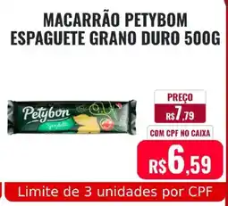Supermercados Mateus Macarrão petybom espaguete grano duro oferta