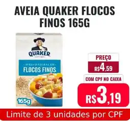 Supermercados Mateus Aveia quaker flocos finos oferta