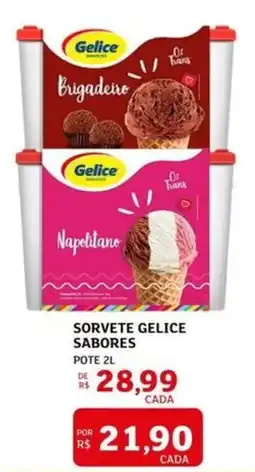 Assaí Atacadista Sorvete gelice sabores oferta