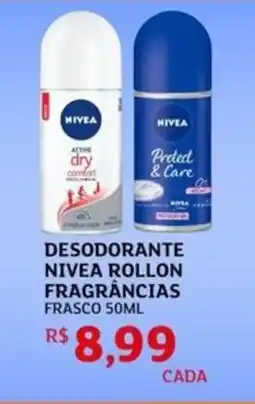 Assaí Atacadista Desodorante nivea rollon fragrâncias frasco oferta