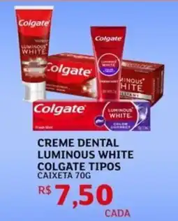 Assaí Atacadista Creme dental luminous white colgate tipos caixeta oferta