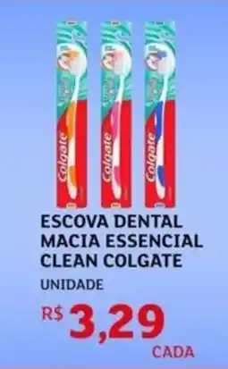 Assaí Atacadista Escova dental macia essencial clean colgate unidade oferta
