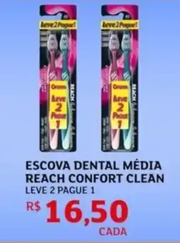 Assaí Atacadista Escova dental média reach confort clean oferta