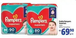 Supermercados Mateus Fralda Pampers Supersec Hiper oferta