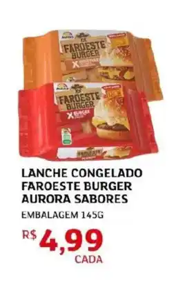 Assaí Atacadista Lanche congelado faroeste burger aurora sabores oferta
