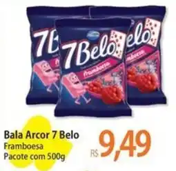 Atacadão Bala Arcor 7 Belo Framboesa Pacote oferta