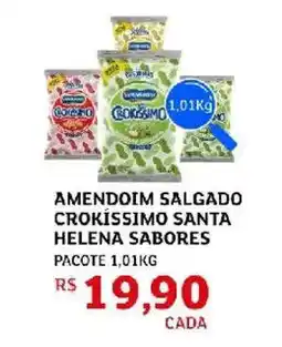 Assaí Atacadista Amendoim salgado crokissimo santa helena sabores pacote oferta