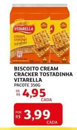 Assaí Atacadista Biscoito cream cracker tostadinha vitarella oferta