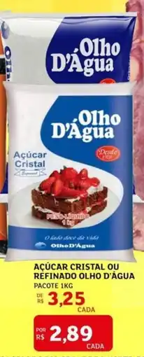 Assaí Atacadista Açúcar cristal ou refinado olho d'água oferta