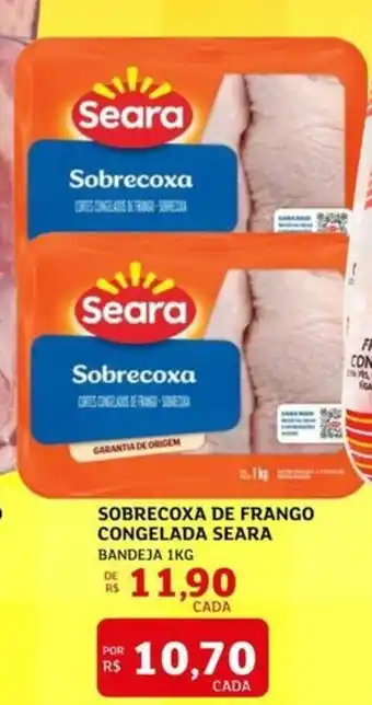 Assaí Atacadista Sobrecoxa de frango congelada seara oferta