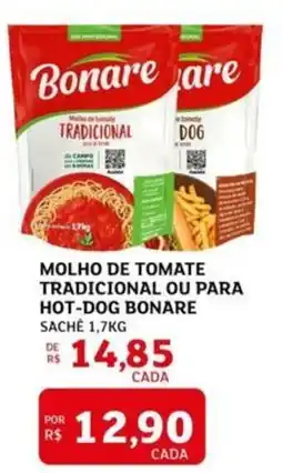 Assaí Atacadista Molho de tomate tradicional ou para hot-dog bonare sachê oferta