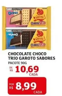 Assaí Atacadista Chocolate choco trio garoto sabores pacote oferta